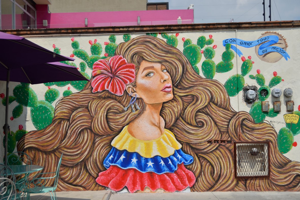 Alejandro Pinpon Mural Venezuela México en Querétaro fotos by Creatigre  completo mural.JPG