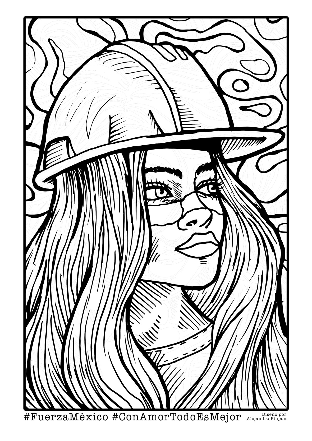 Héroes para colorear por Alejandro Pinpon